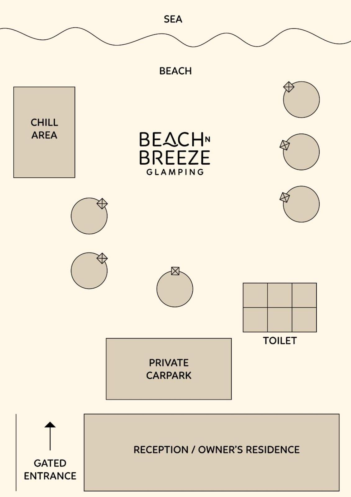 Beach N Breeze Glamping Malacca Exterior photo